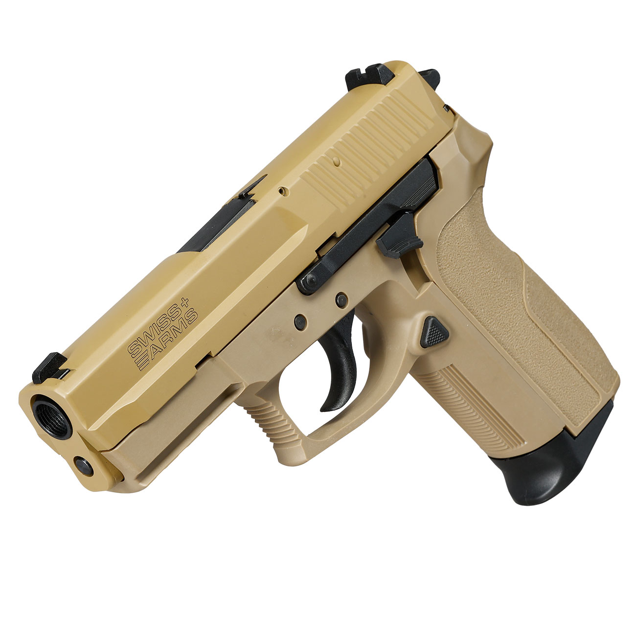 Cybergun / AWC Swiss Arms MILE mit Metallschlitten GBB 6mm BB Flat Dark Earth Bild 11