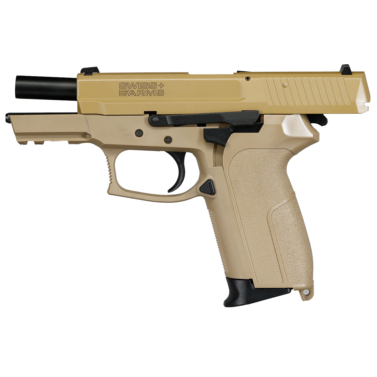 Cybergun / AWC Swiss Arms MILE mit Metallschlitten GBB 6mm BB Flat Dark Earth Bild 4