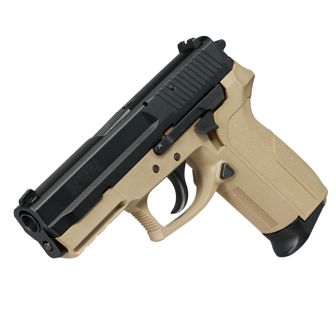 Cybergun / AWC Swiss Arms MILE mit Metallschlitten GBB 6mm BB Dualtone Bild 11