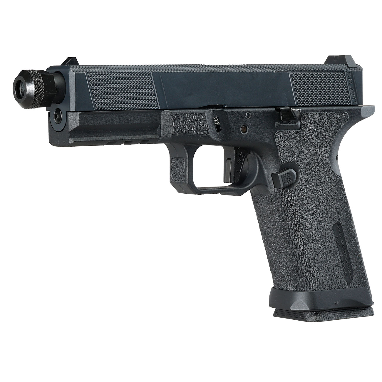 EMG / Salient Arms Int. BLU Utility Optic Ready Threaded Barrel mit Metallschlitten GBB 6mm BB Blackout schwarz