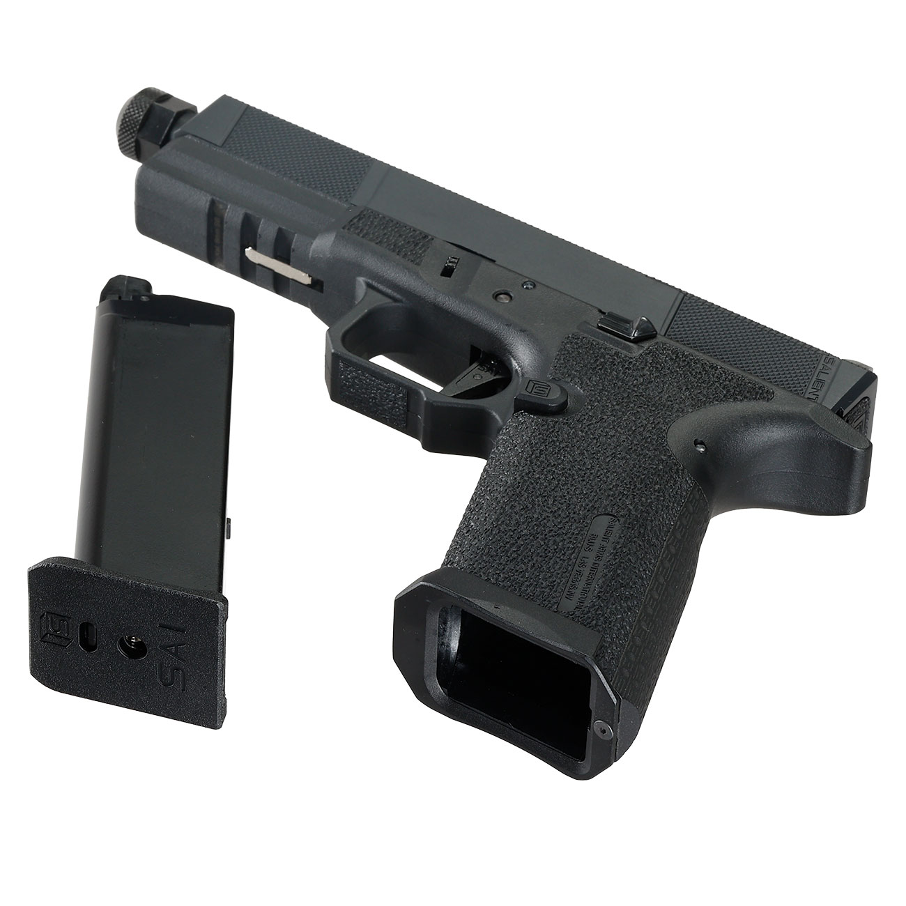 EMG / Salient Arms Int. BLU Utility Optic Ready Threaded Barrel mit Metallschlitten GBB 6mm BB Blackout schwarz Bild 7