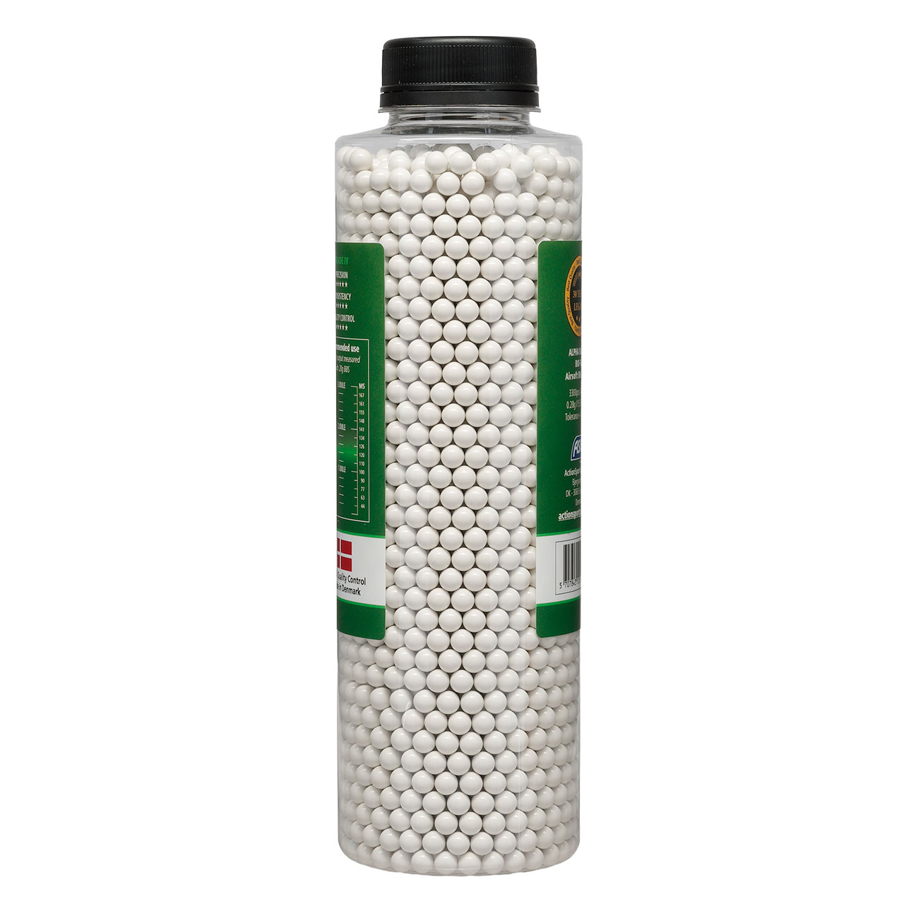 ASG Alpha Blaster Bio PLA Grade IV Precision BBs 0,28g 3.300er Flasche weiss Bild 1