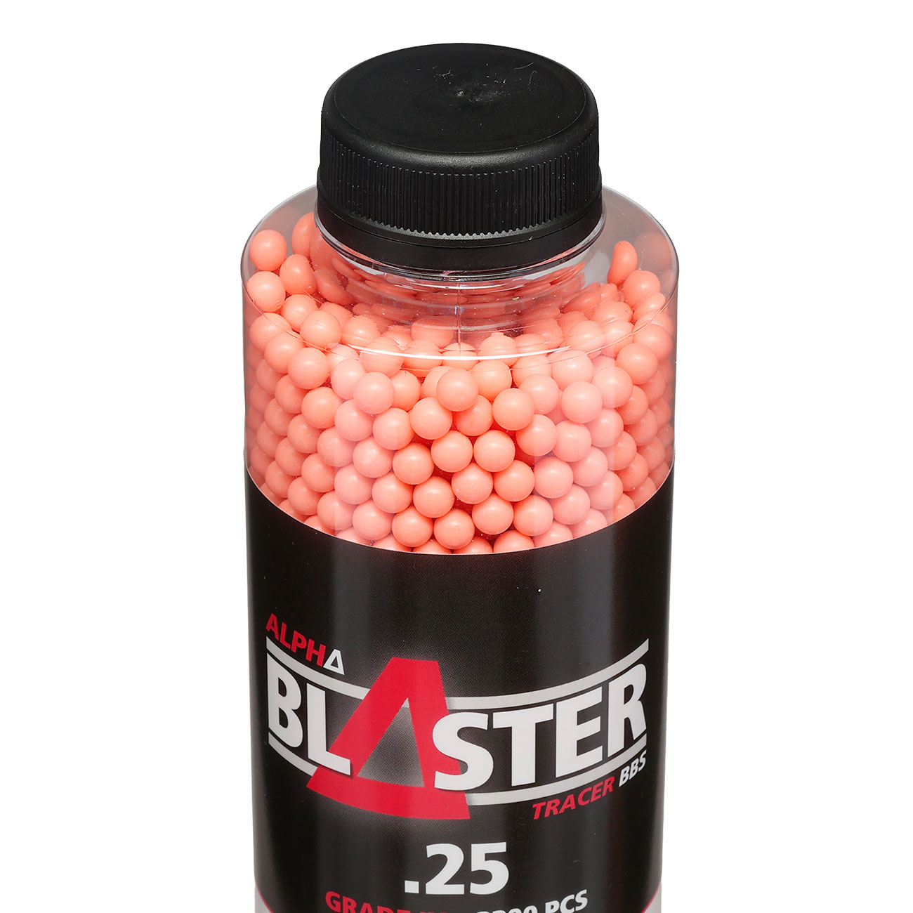 ASG Alpha Blaster Tracer Red Grade IV Precision BBs 0,25g 3.300er Flasche rot Bild 3