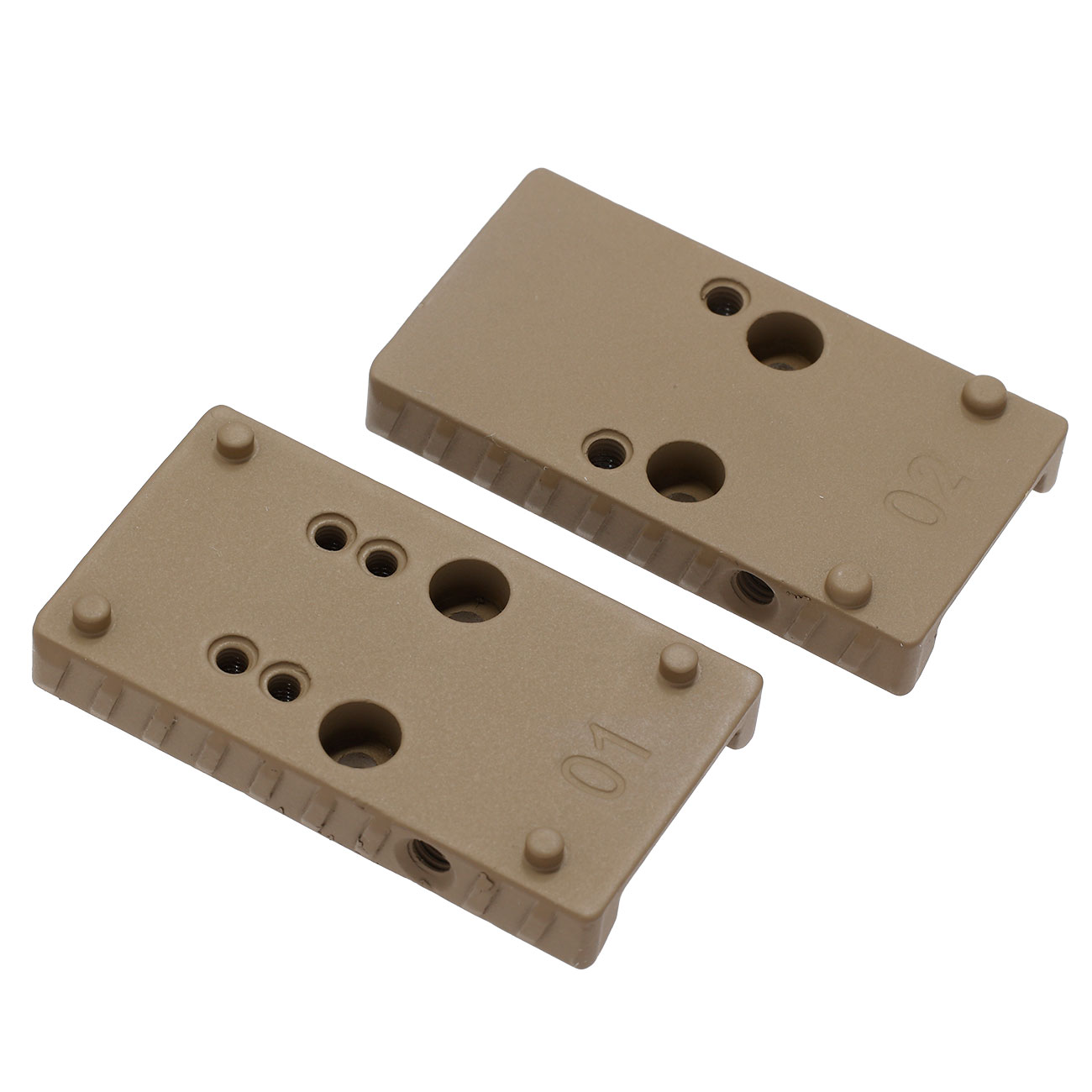 Cybergun / AWC CNC Aluminium RMR / Docter Direkthalterung f. AWC CANiK TP9 / SFX GBB Pistolen Flat Dark Earth Bild 1