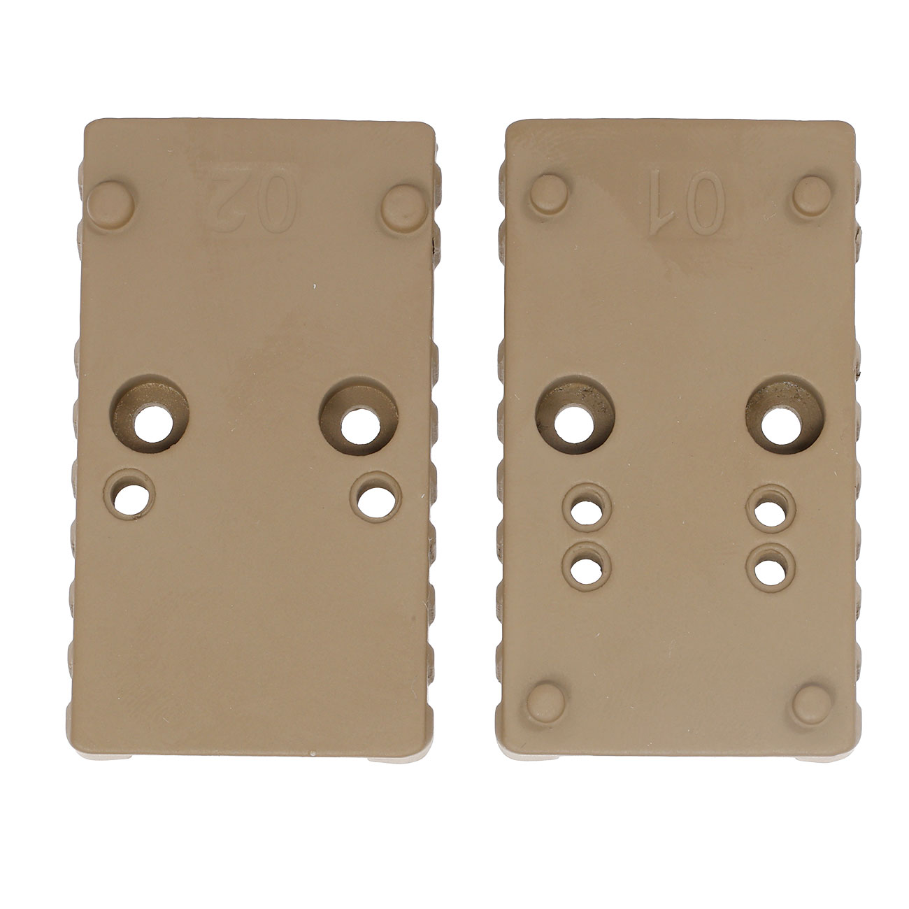 Cybergun / AWC CNC Aluminium RMR / Docter Direkthalterung f. AWC CANiK TP9 / SFX GBB Pistolen Flat Dark Earth Bild 2