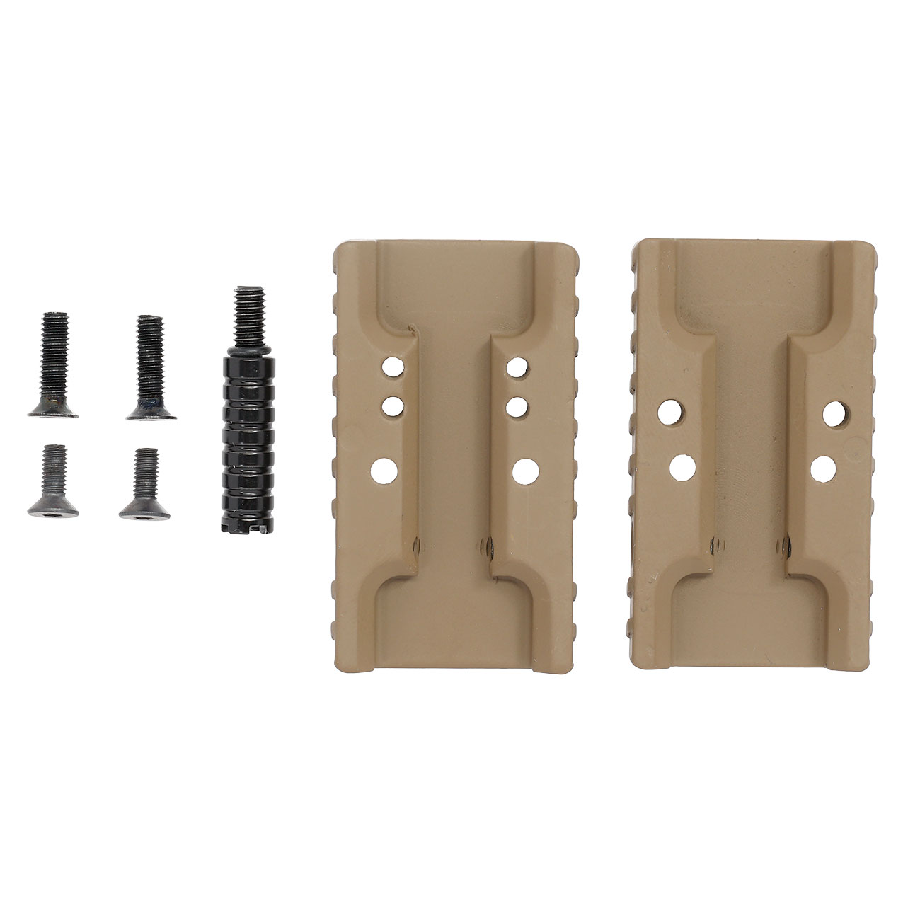 Cybergun / AWC CNC Aluminium RMR / Docter Direkthalterung f. AWC CANiK TP9 / SFX GBB Pistolen Flat Dark Earth Bild 4