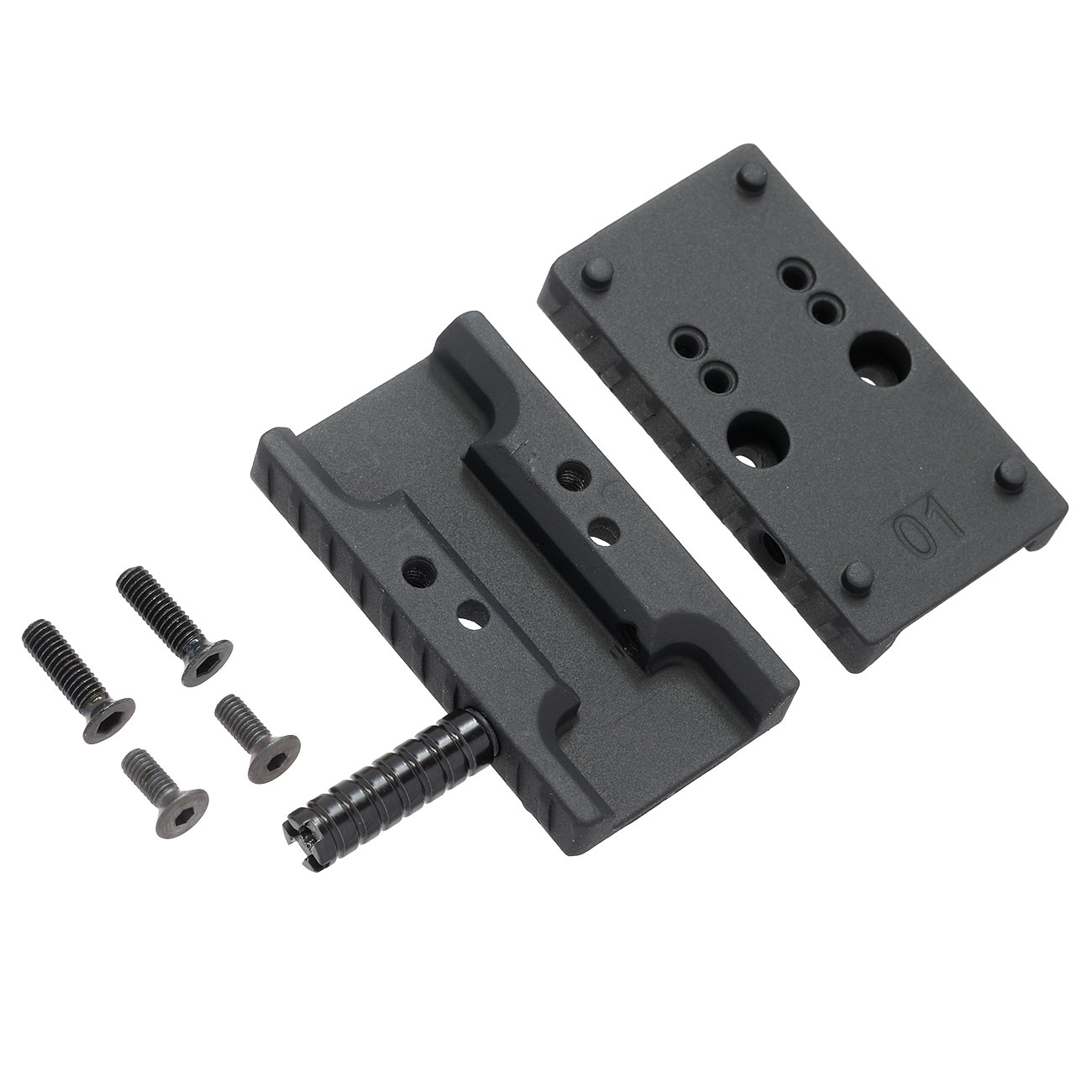 Cybergun / AWC CNC Aluminium RMR / Docter Direkthalterung f. AWC CANiK TP9 / SFX GBB Pistolen schwarz