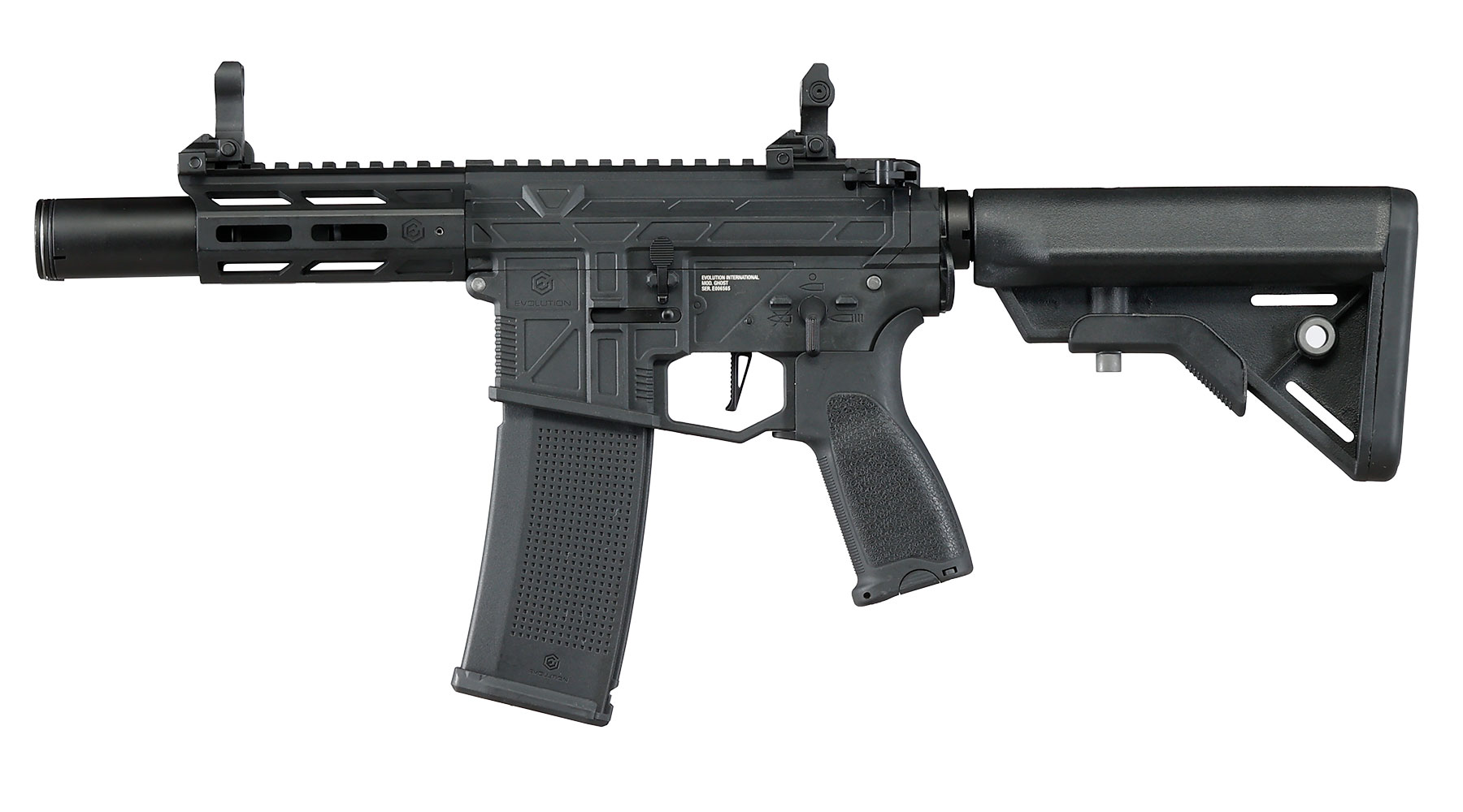 Evolution M4 Ghost XS EMR A Carbontech AEG 6mm BB schwarz - Komplettset Bild 2