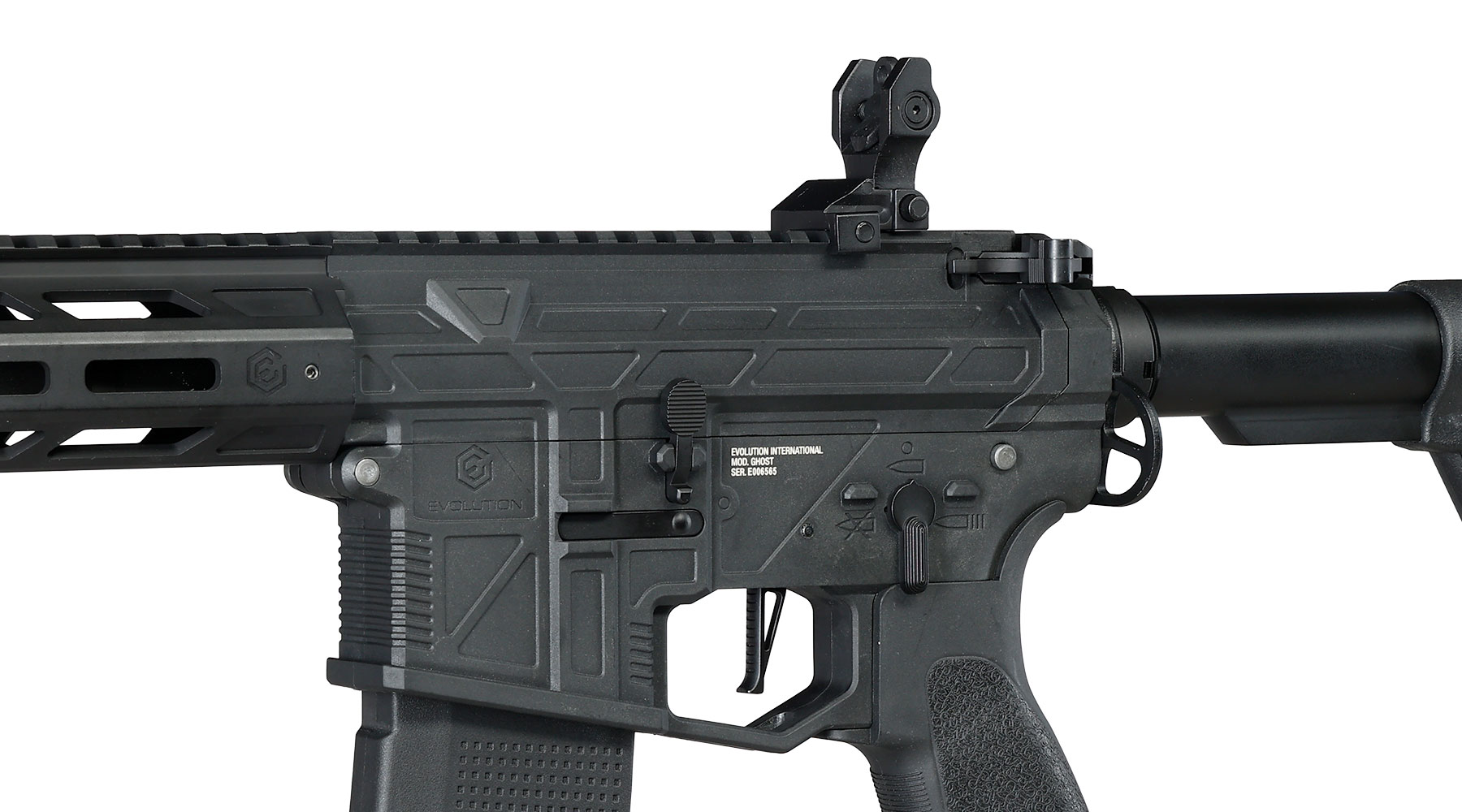 Evolution M4 Ghost XS EMR A Carbontech AEG 6mm BB schwarz - Komplettset Bild 7