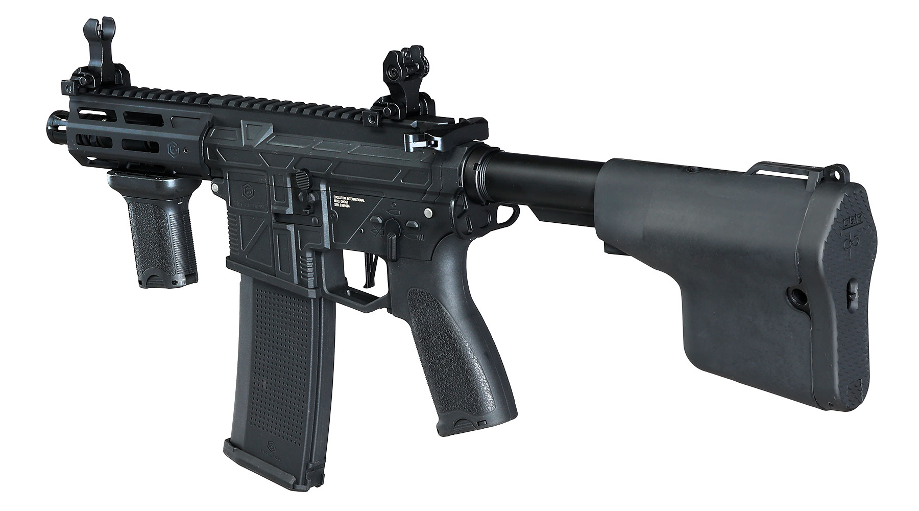 Evolution M4 Ghost XS EMR AX Carbontech AEG 6mm BB schwarz - Komplettset Bild 11