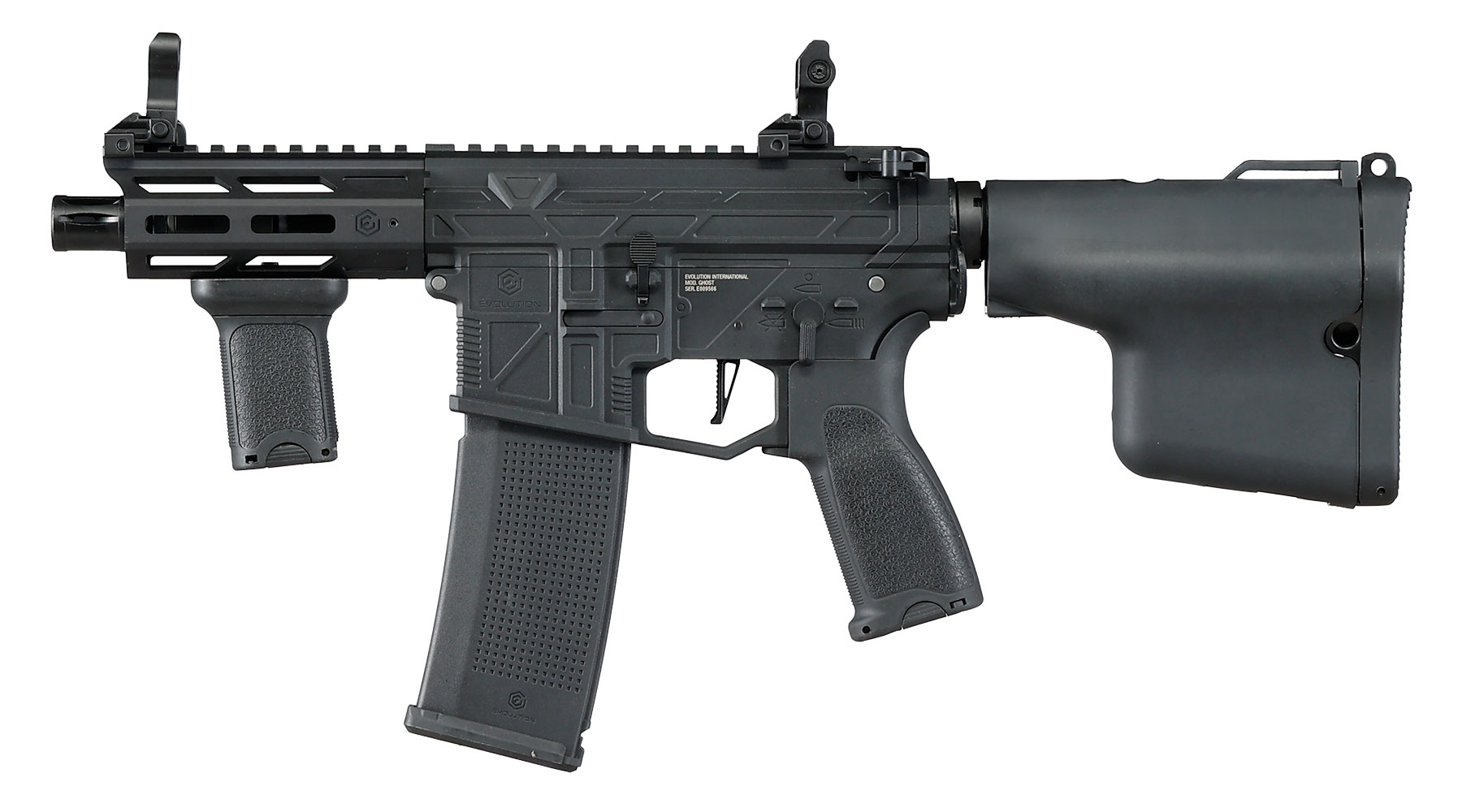 Evolution M4 Ghost XS EMR AX Carbontech AEG 6mm BB schwarz - Komplettset Bild 2