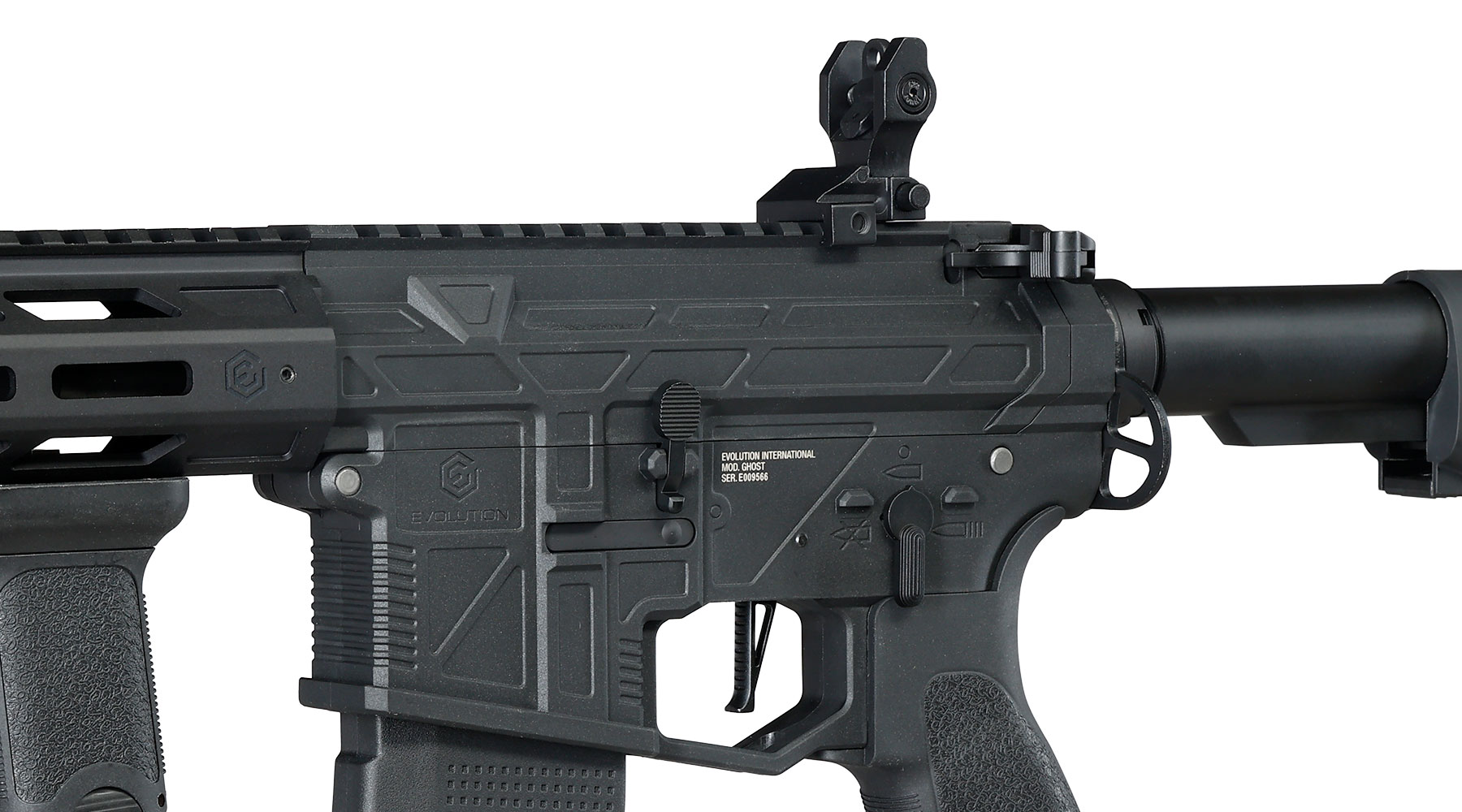 Evolution M4 Ghost XS EMR AX Carbontech AEG 6mm BB schwarz - Komplettset Bild 8