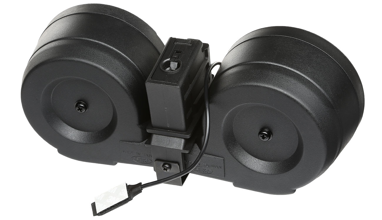 SRC G36 C-Mag Trommelmagazin 2300 Schuss schwarz elektrisch