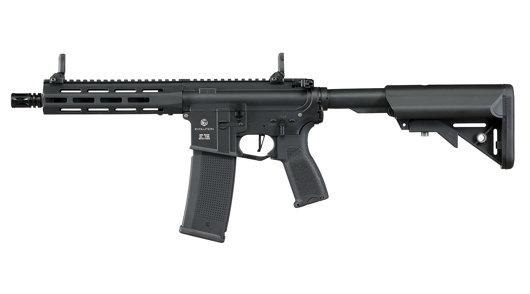 Evolution Airsoft M4 Recon S 10 Zoll Carbontech AEG 6mm BB schwarz Bild 1