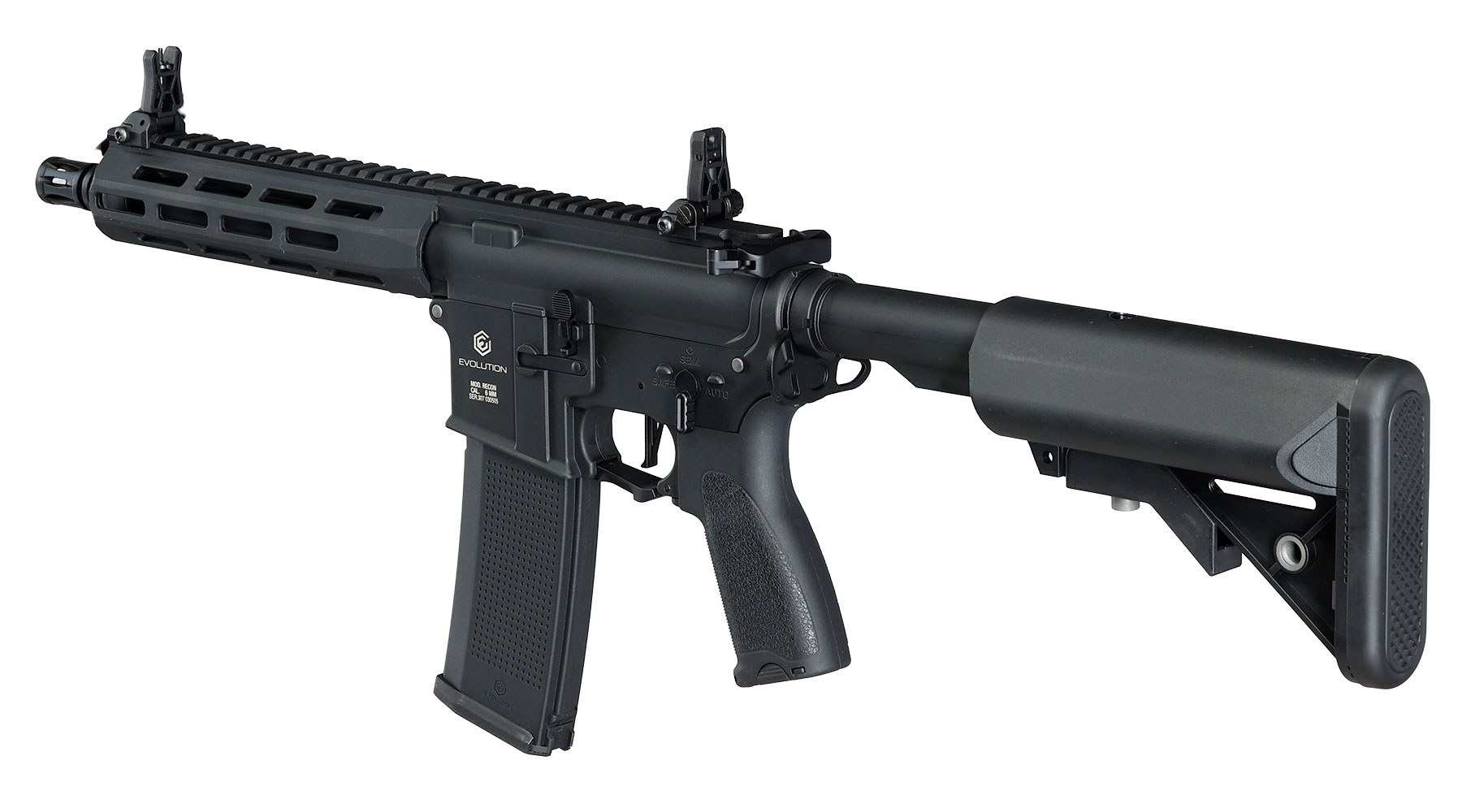 Evolution Airsoft M4 Recon S 10 Zoll Carbontech AEG 6mm BB schwarz Bild 11