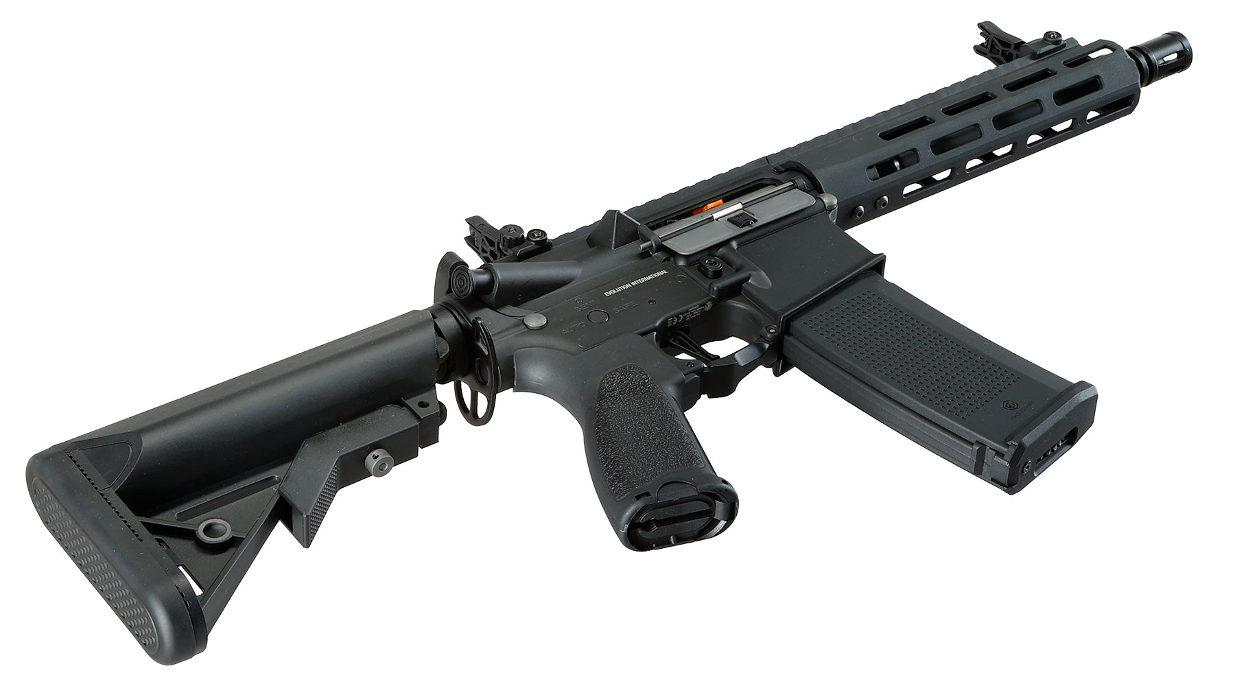 Evolution Airsoft M4 Recon S 10 Zoll Carbontech AEG 6mm BB schwarz Bild 5