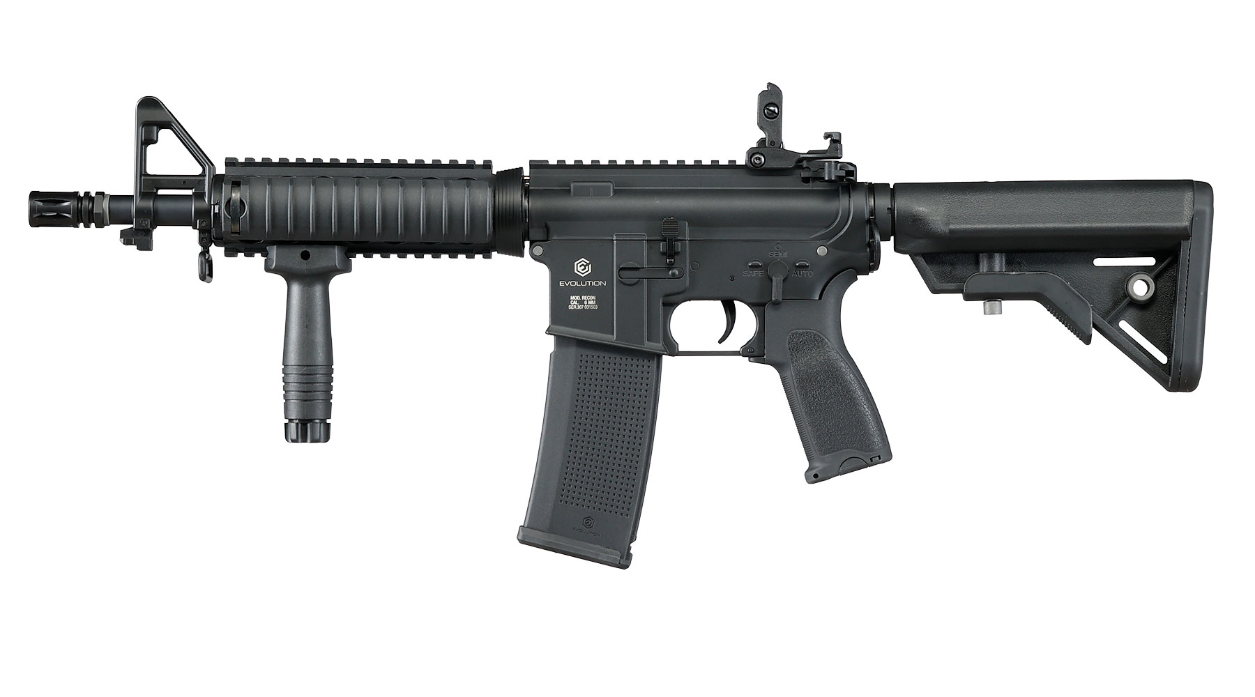 Evolution Airsoft M4 Recon S MK18 MOD 0 Carbontech AEG 6mm BB schwarz Bild 2