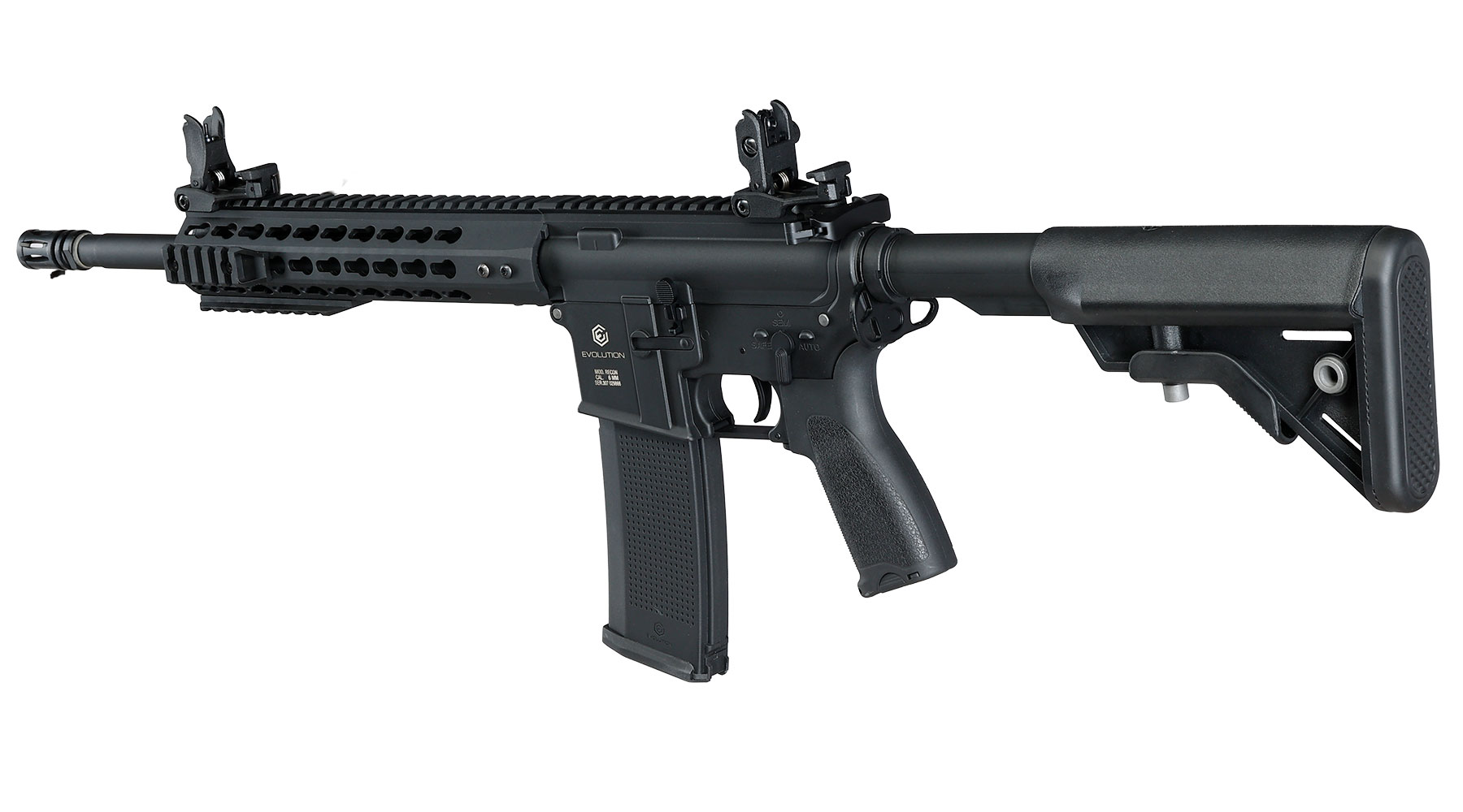 Evolution Airsoft M4 Recon S 14.5 Zoll Carbontech AEG 6mm BB schwarz Bild 11