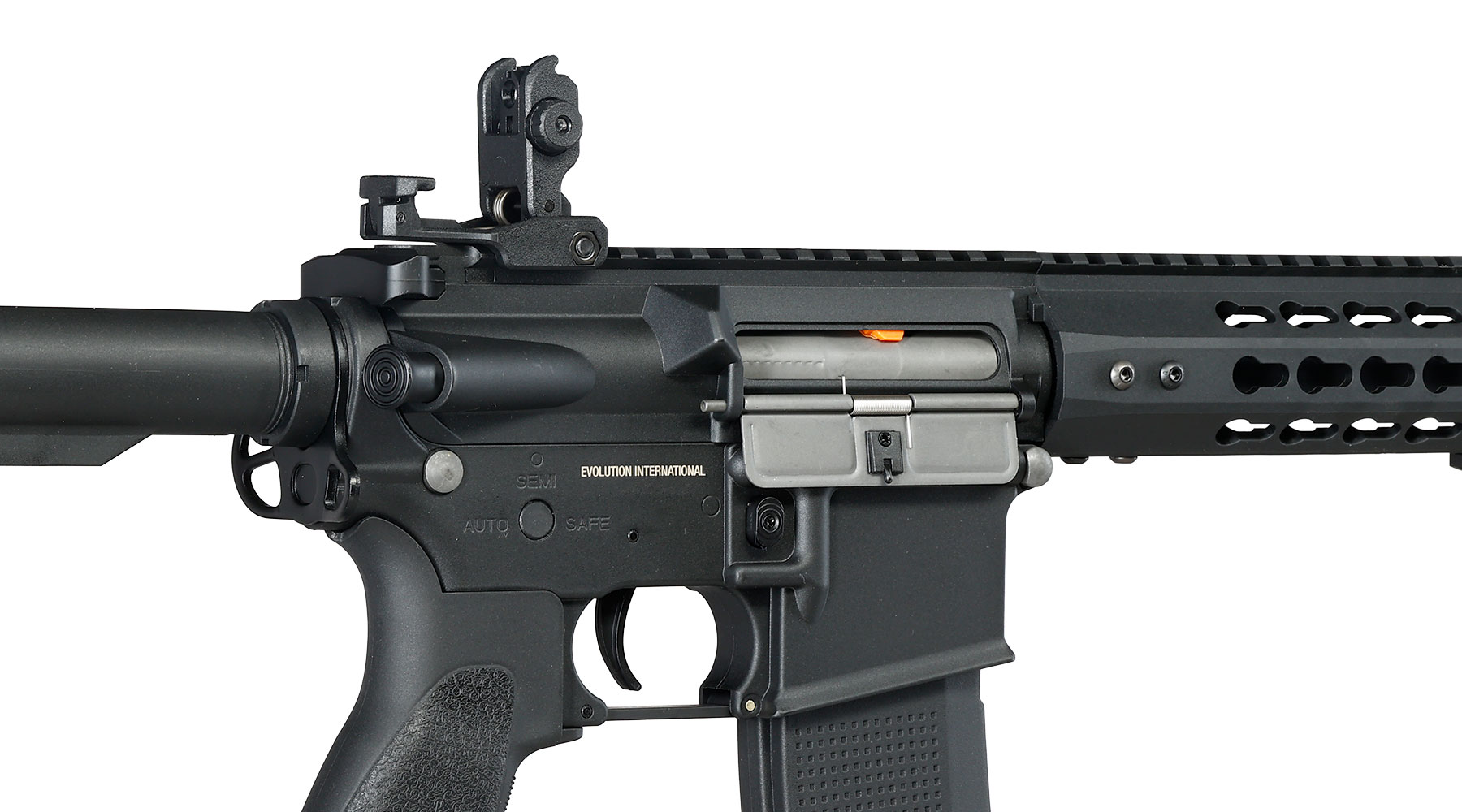 Evolution Airsoft M4 Recon S 14.5 Zoll Carbontech AEG 6mm BB schwarz Bild 9