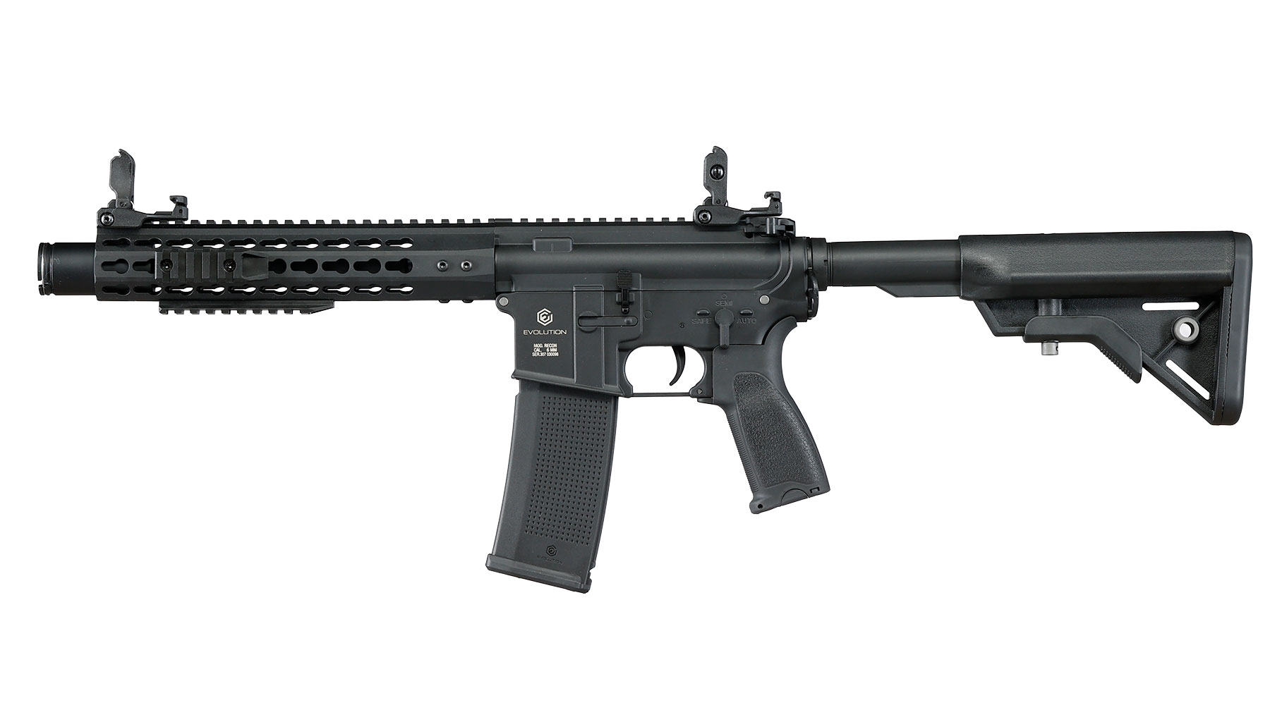 Evolution Airsoft M4 Recon S 10 Amplified Carbontech AEG 6mm BB schwarz Bild 1