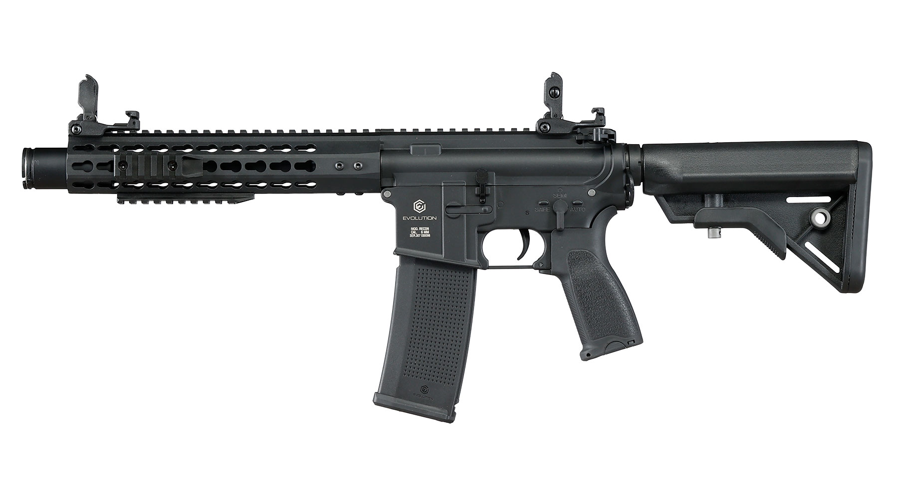 Evolution Airsoft M4 Recon S 10 Amplified Carbontech AEG 6mm BB schwarz Bild 2