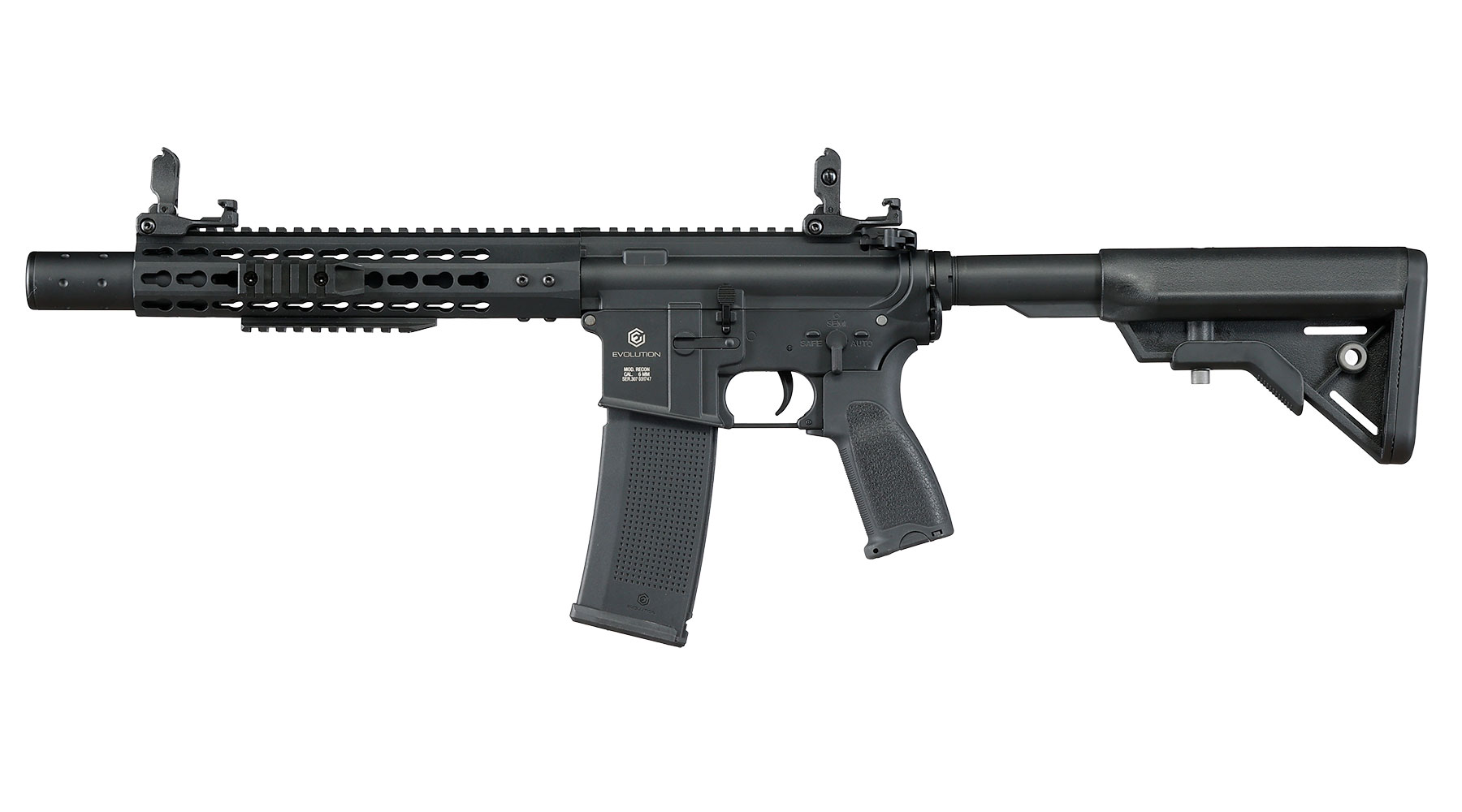 Evolution Airsoft M4 Recon S 10 Silent Ops Carbontech AEG 6mm BB schwarz Bild 1