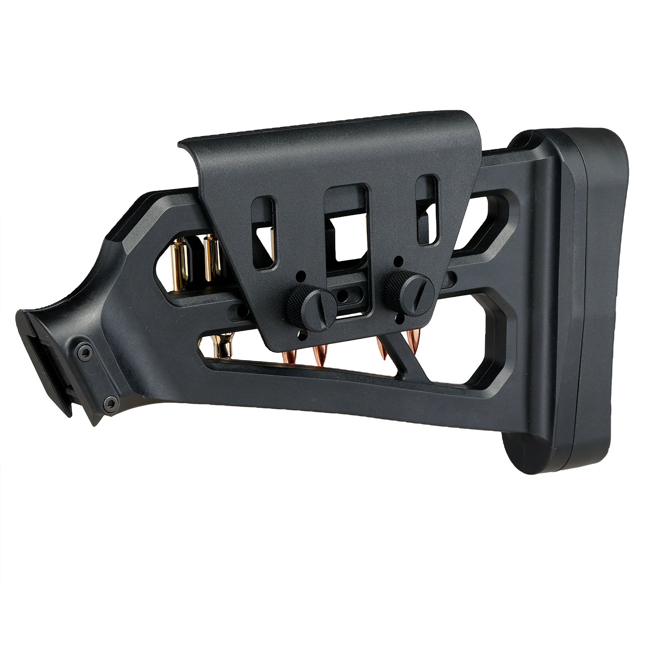 G&G LevAR Skelettschaft - Fixed Stock mit Wangenauflage und Deko-Patronen schwarz