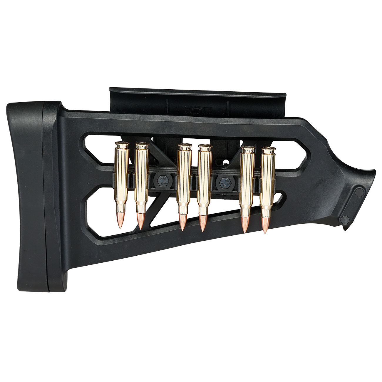 G&G LevAR Skelettschaft - Fixed Stock mit Wangenauflage und Deko-Patronen schwarz Bild 5