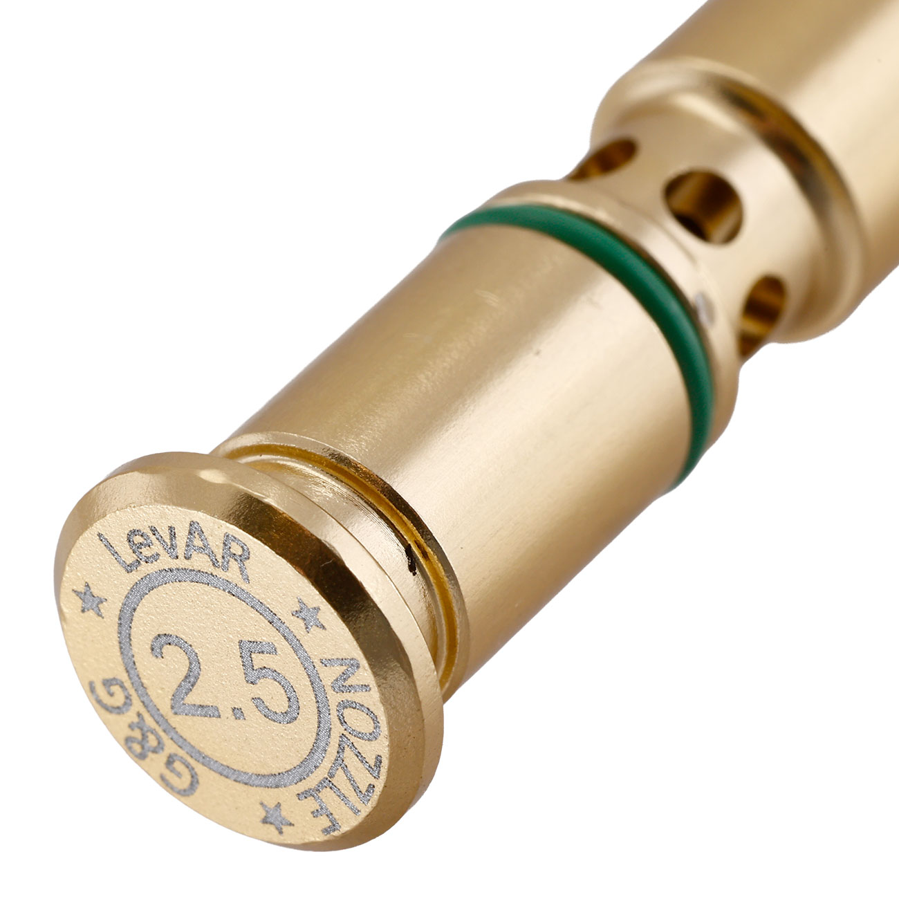 G&G Drop-In Messing Nozzle 2.5 mm goldfarben f. G&G LevAR GBB Rifle Serie Bild 2