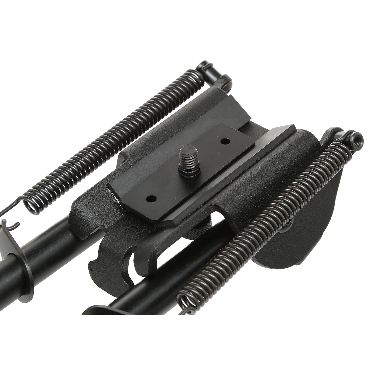 SRC Tactical Zweibein mit 21mm / Sniper / M4 Handguard Halterung - Gummife schwarz Bild 1