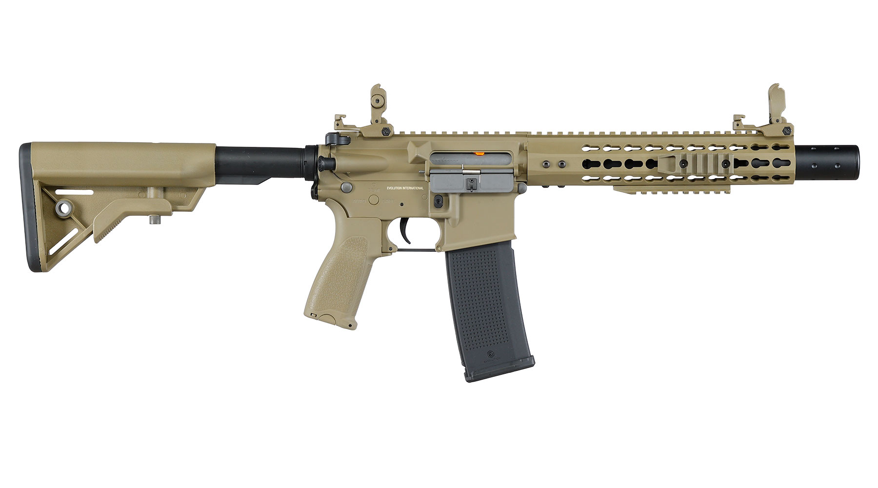 Evolution Airsoft M4 Recon S 10 Silent Ops Carbontech AEG 6mm BB tan Bild 3