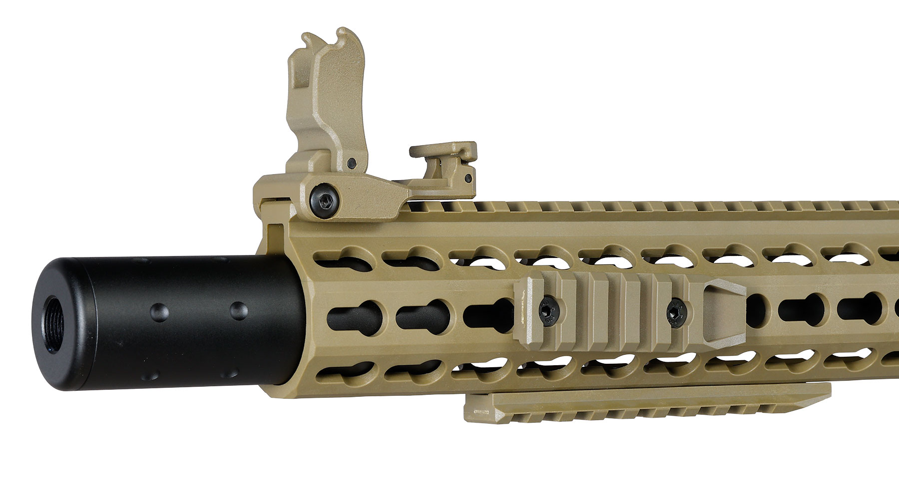 Evolution Airsoft M4 Recon S 10 Silent Ops Carbontech AEG 6mm BB tan Bild 7