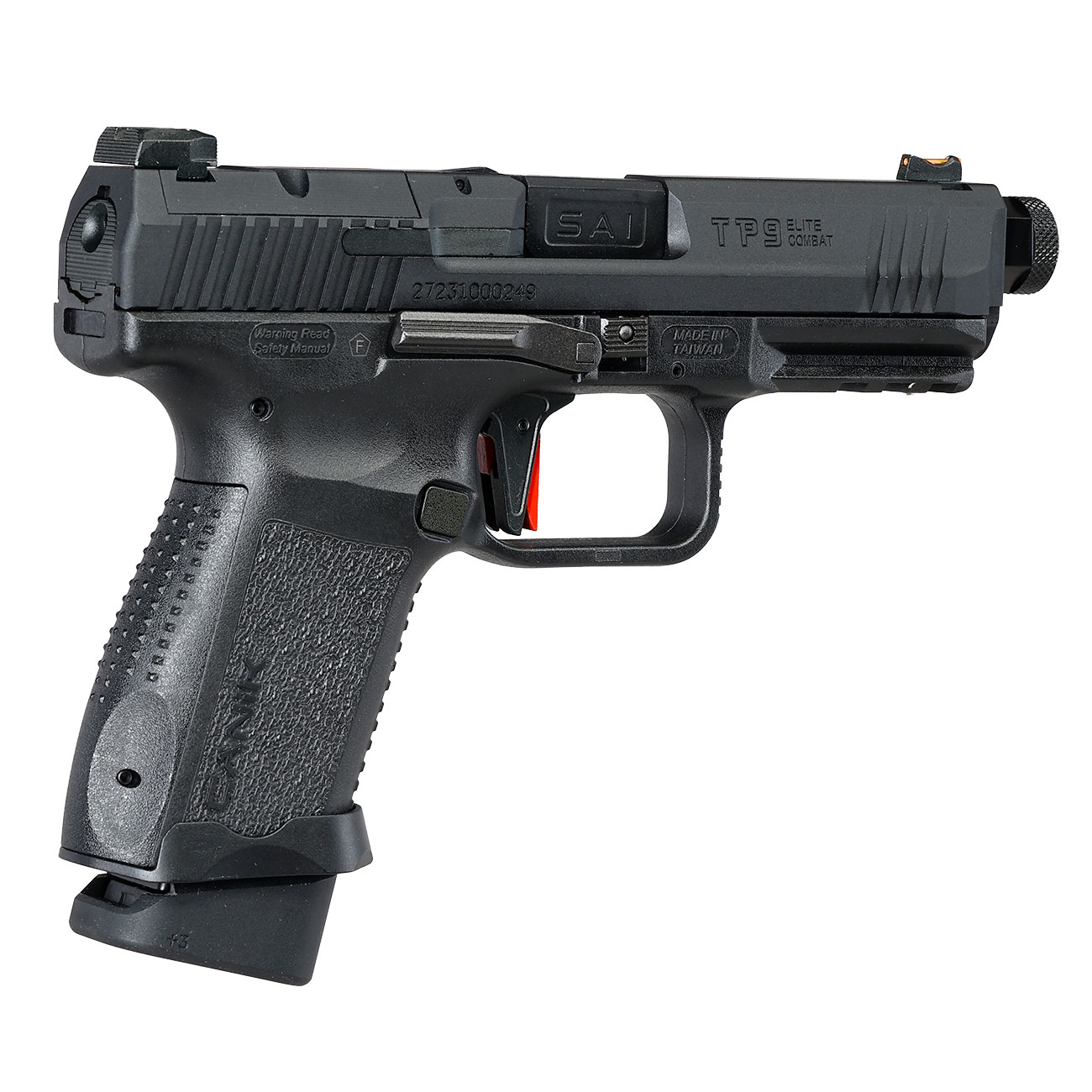 Cybergun / AWC CANiK TP9 Elite Combat mit Metallschlitten GBB 6mm BB schwarz - CNC-Version Bild 6