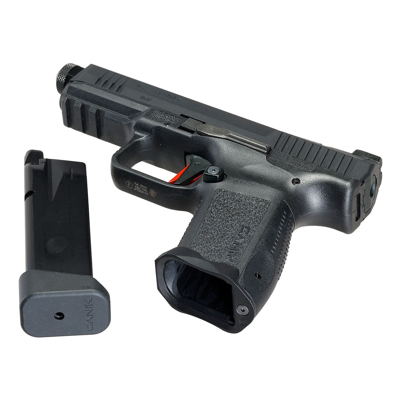 Cybergun / AWC CANiK TP9 Elite Combat mit Metallschlitten GBB 6mm BB schwarz - CNC-Version Bild 7
