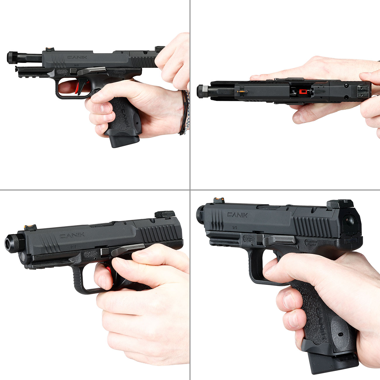 Cybergun / AWC CANiK TP9 Elite Combat mit Metallschlitten GBB 6mm BB schwarz - CNC-Version Bild 8