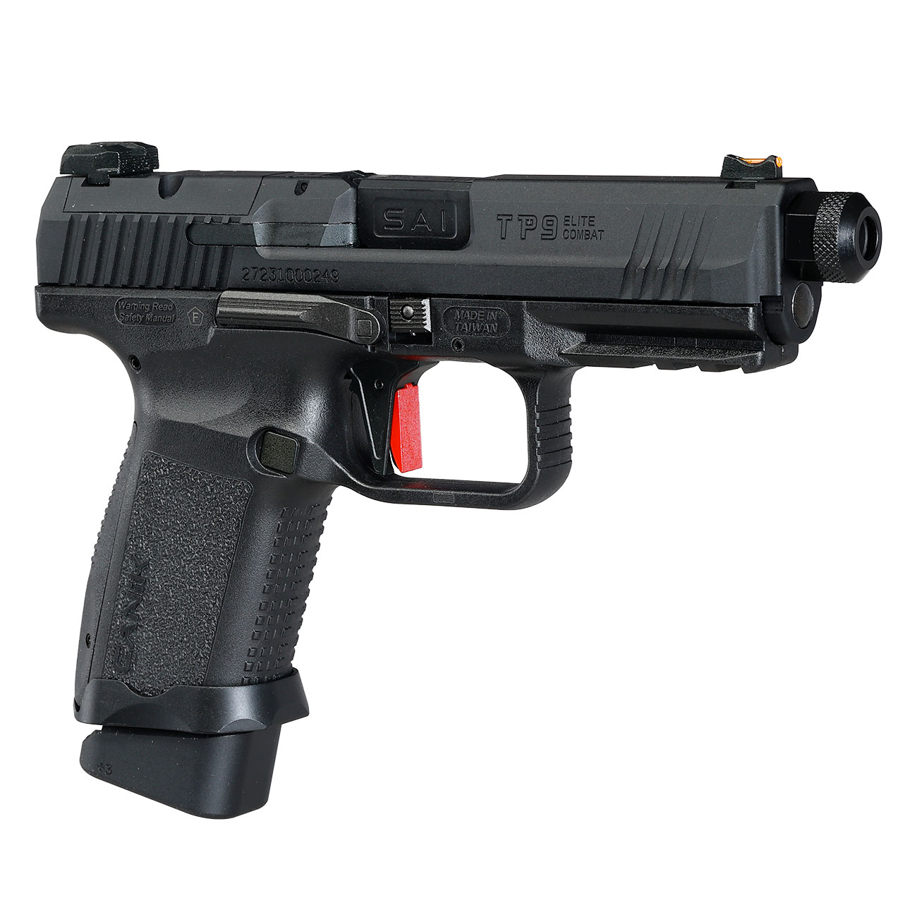 Cybergun / AWC CANiK TP9 Elite Combat mit Metallschlitten GBB 6mm BB schwarz - CNC-Version Bild 9
