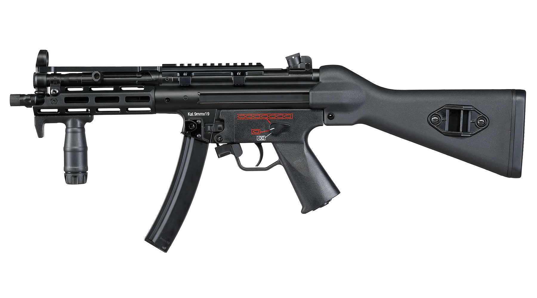 Heckler & Koch MP5 Sportsline EyeTrace Vollmetall Airsoft ECU-Mosfet S-AEG 6mm BB schwarz Bild 1