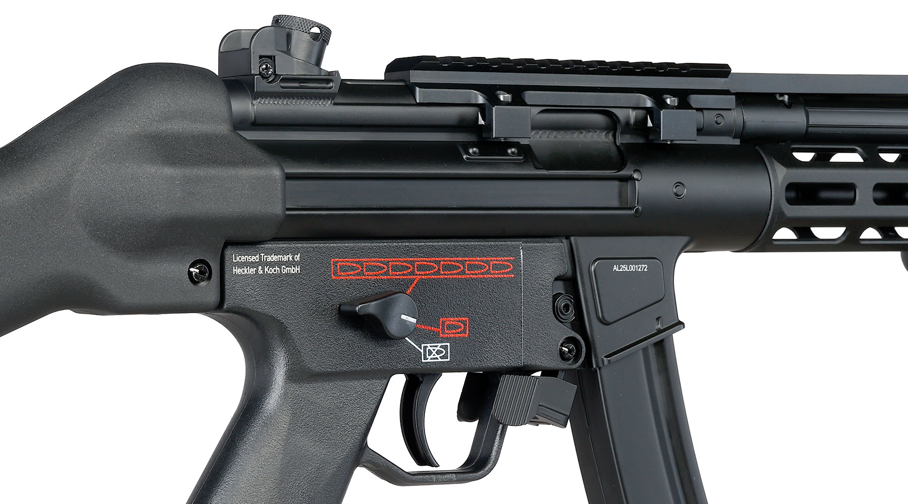 Heckler & Koch MP5 Sportsline EyeTrace Vollmetall Airsoft ECU-Mosfet S-AEG 6mm BB schwarz Bild 7