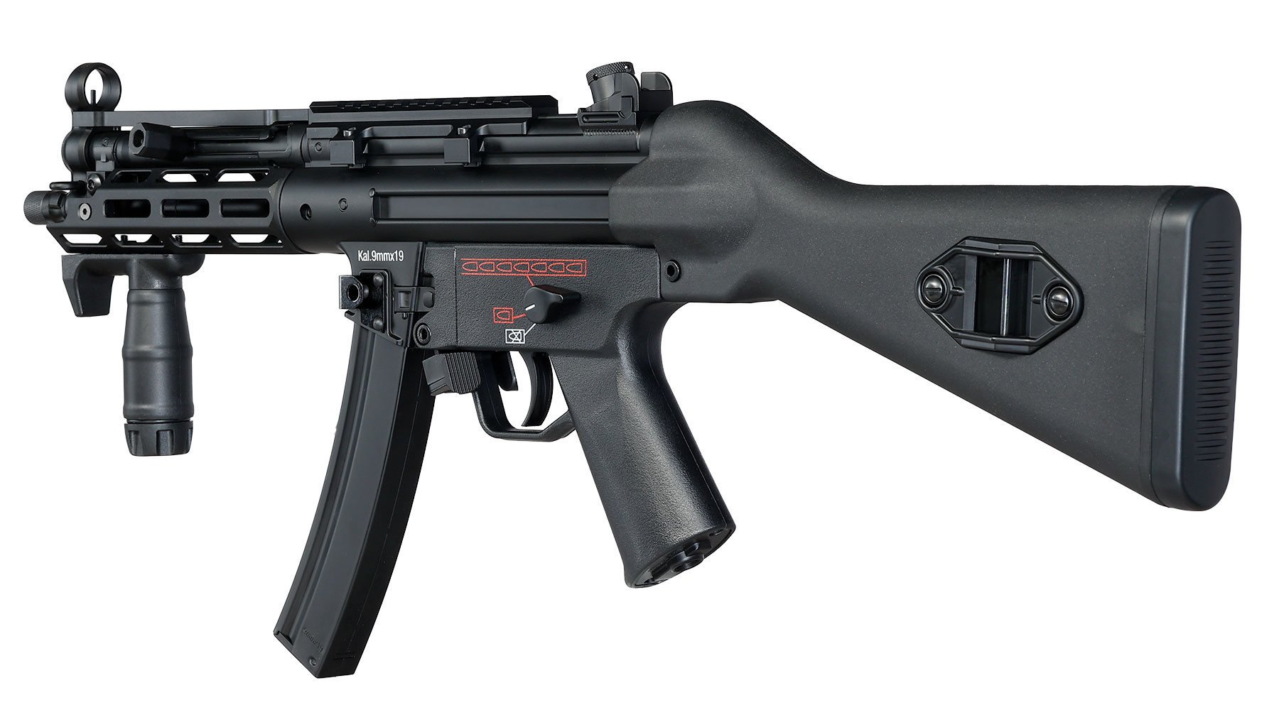 Heckler & Koch MP5 Sportsline EyeTrace Vollmetall Airsoft ECU-Mosfet S-AEG 6mm BB schwarz Bild 9