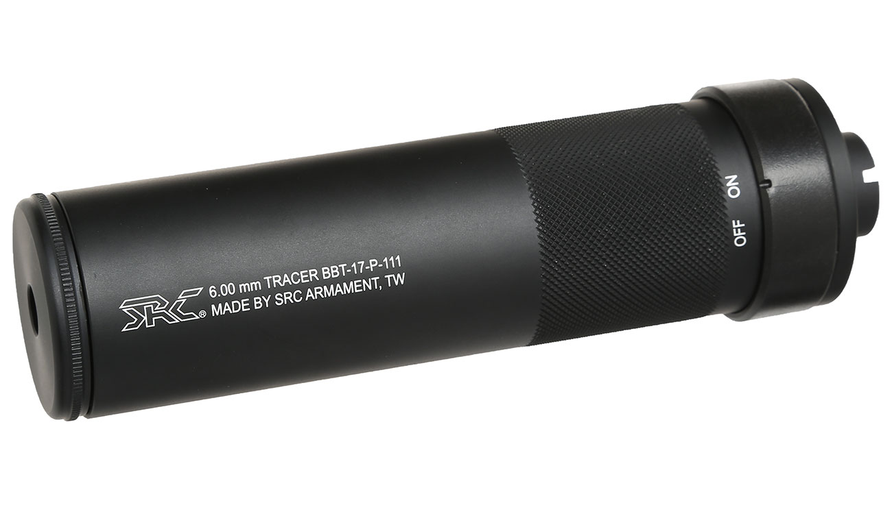 SRC Meteor Aluminium BB Tracer Unit Suppressor 14mm- schwarz