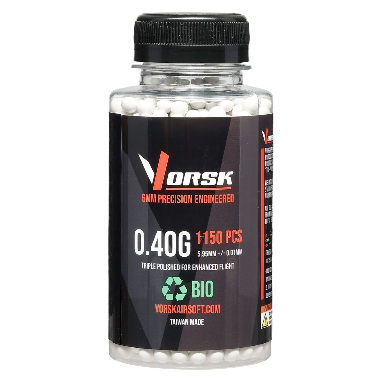 Vorsk Bio Triple Polished QC BBs 0,40g 1.150er Flasche weiss