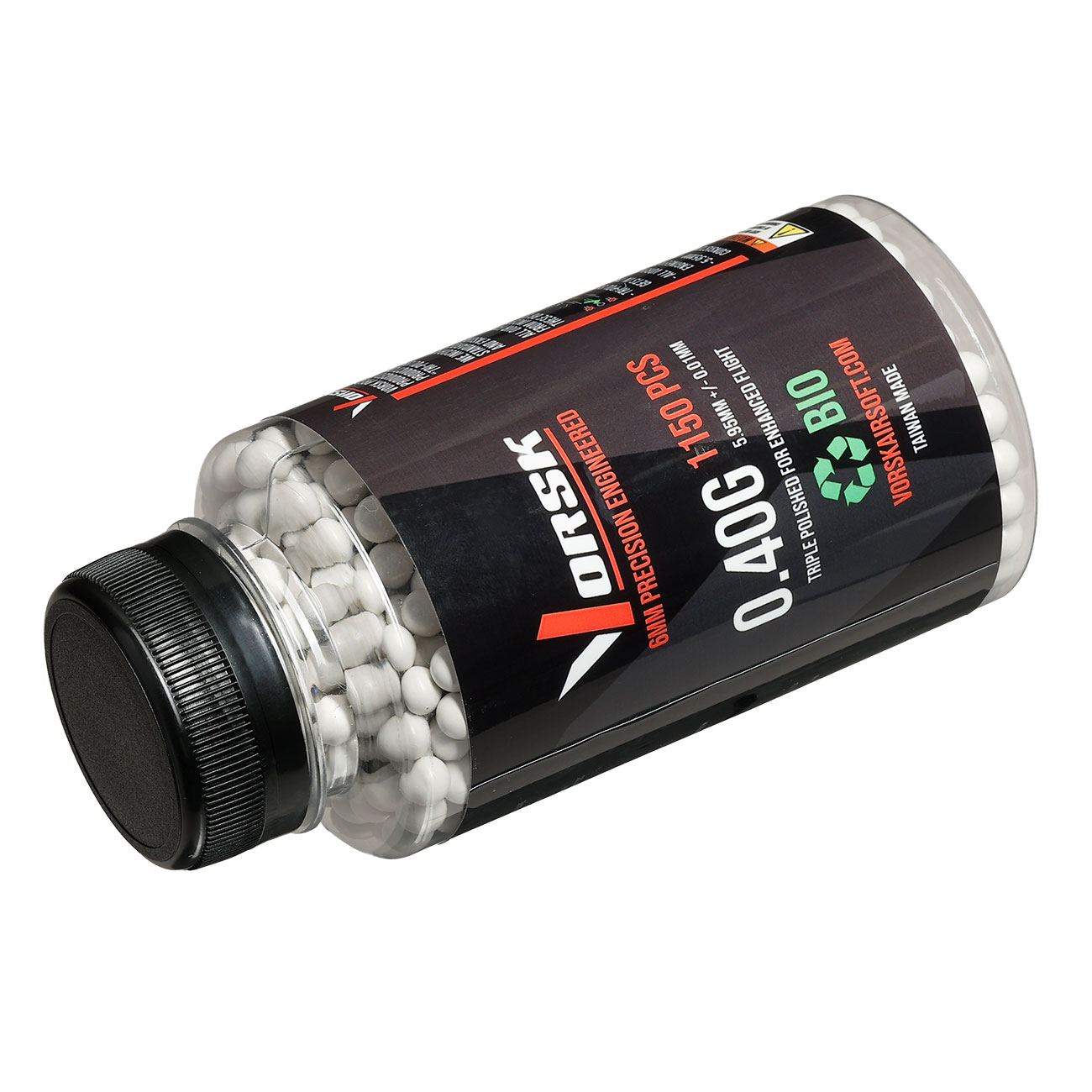 Vorsk Bio Triple Polished QC BBs 0,40g 1.150er Flasche weiss Bild 4