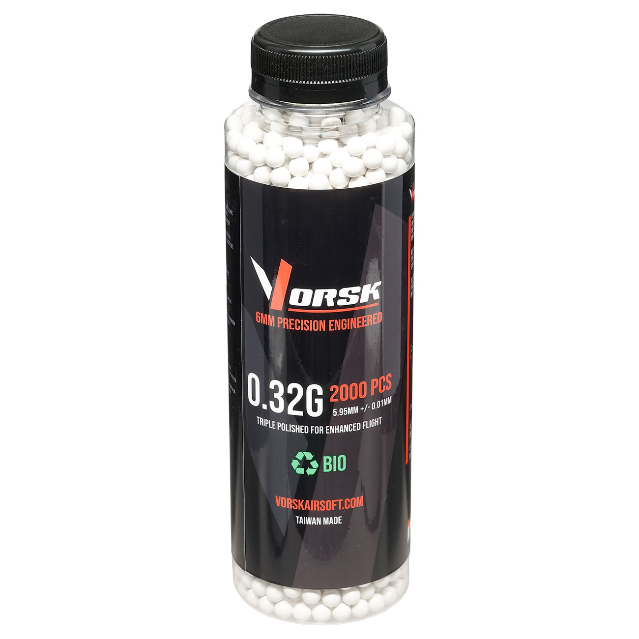 Vorsk Bio Triple Polished QC BBs 0,32g 2.000er Flasche weiss Bild 2