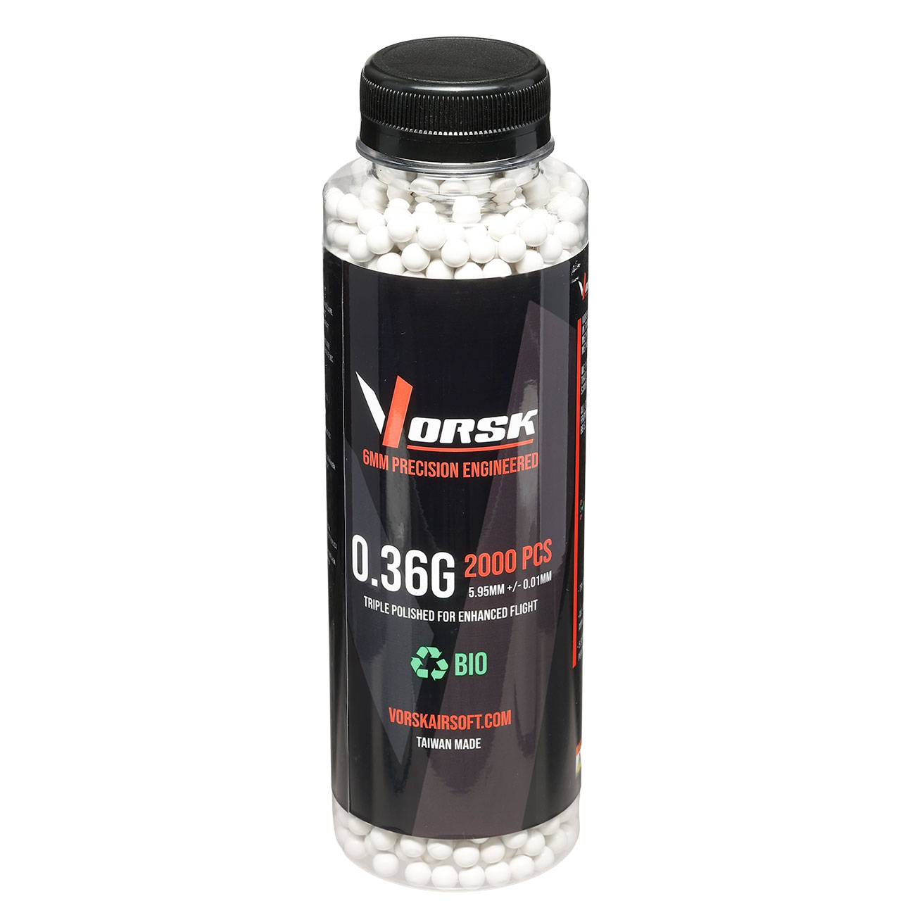 Vorsk Bio Triple Polished QC BBs 0,36g 2.000er Flasche weiss Bild 2
