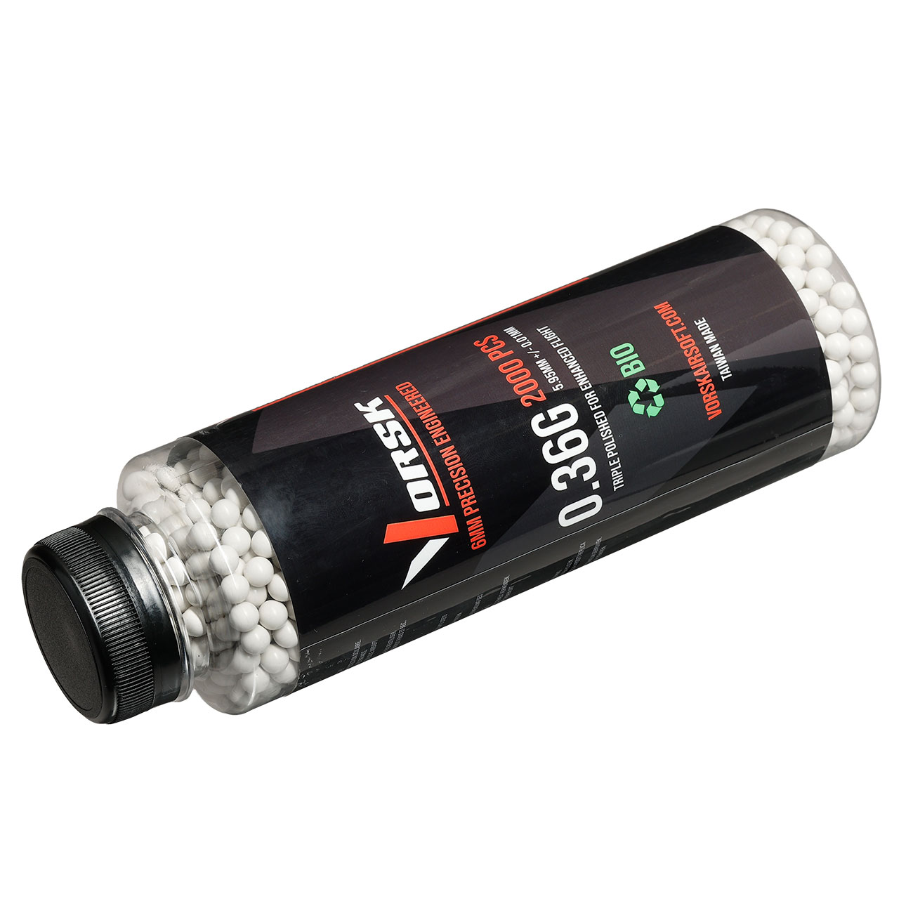 Vorsk Bio Triple Polished QC BBs 0,36g 2.000er Flasche weiss Bild 4