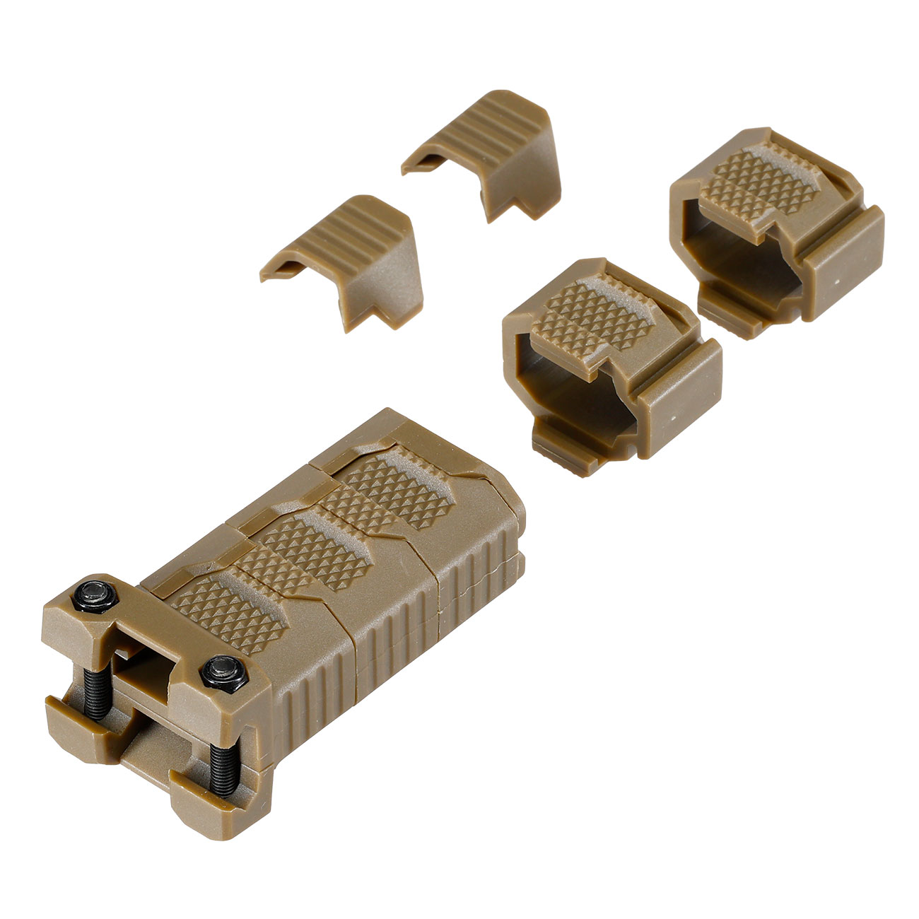 WoSport Stacked Modular Grip Frontgriff f. 20 - 22 mm Schienen tan
