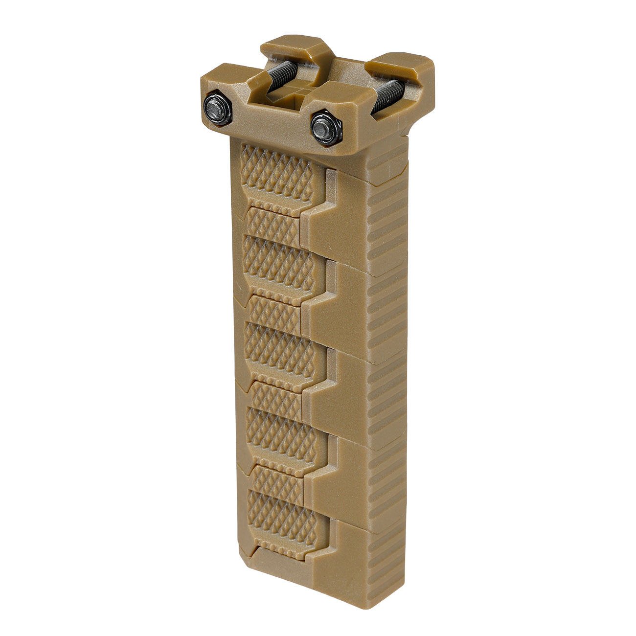 WoSport Stacked Modular Grip Frontgriff f. 20 - 22 mm Schienen tan Bild 3