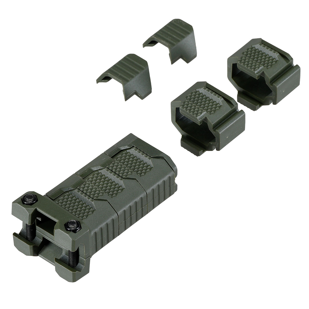 WoSport Stacked Modular Grip Frontgriff f. 20 - 22 mm Schienen oliv