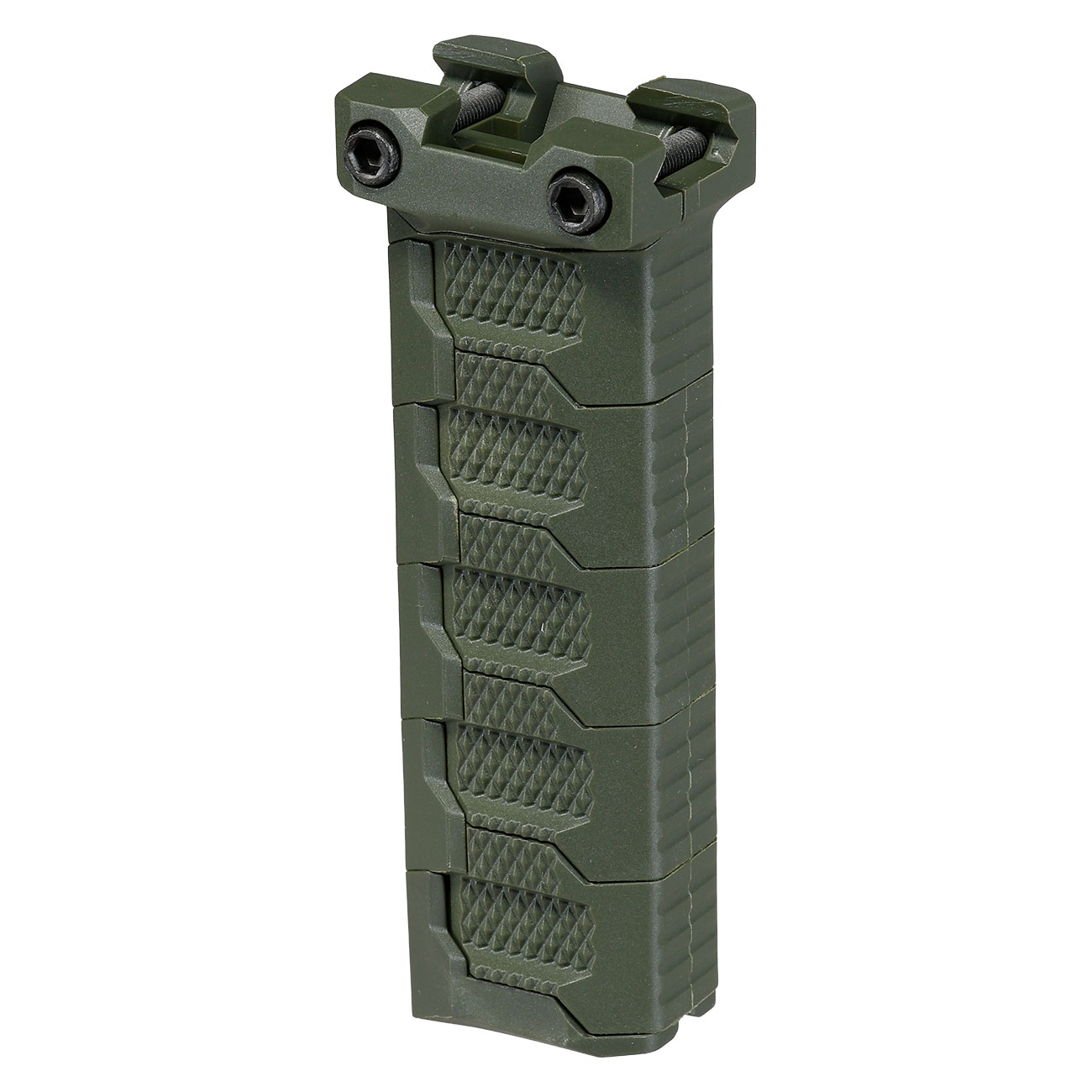 WoSport Stacked Modular Grip Frontgriff f. 20 - 22 mm Schienen oliv Bild 2