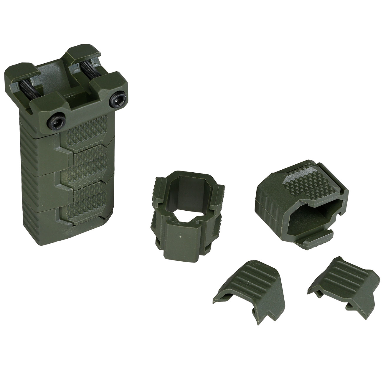 WoSport Stacked Modular Grip Frontgriff f. 20 - 22 mm Schienen oliv Bild 7
